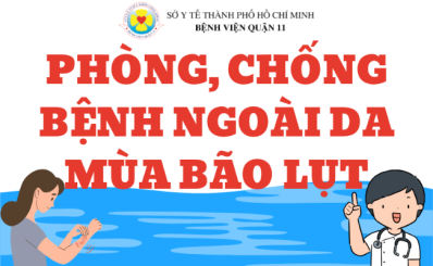 Phòng chống bệnh ngoài da mùa bão lụt